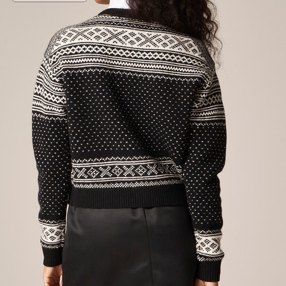 J crew Fair Isle cardigan in vintage wool - Picture 3 of 4